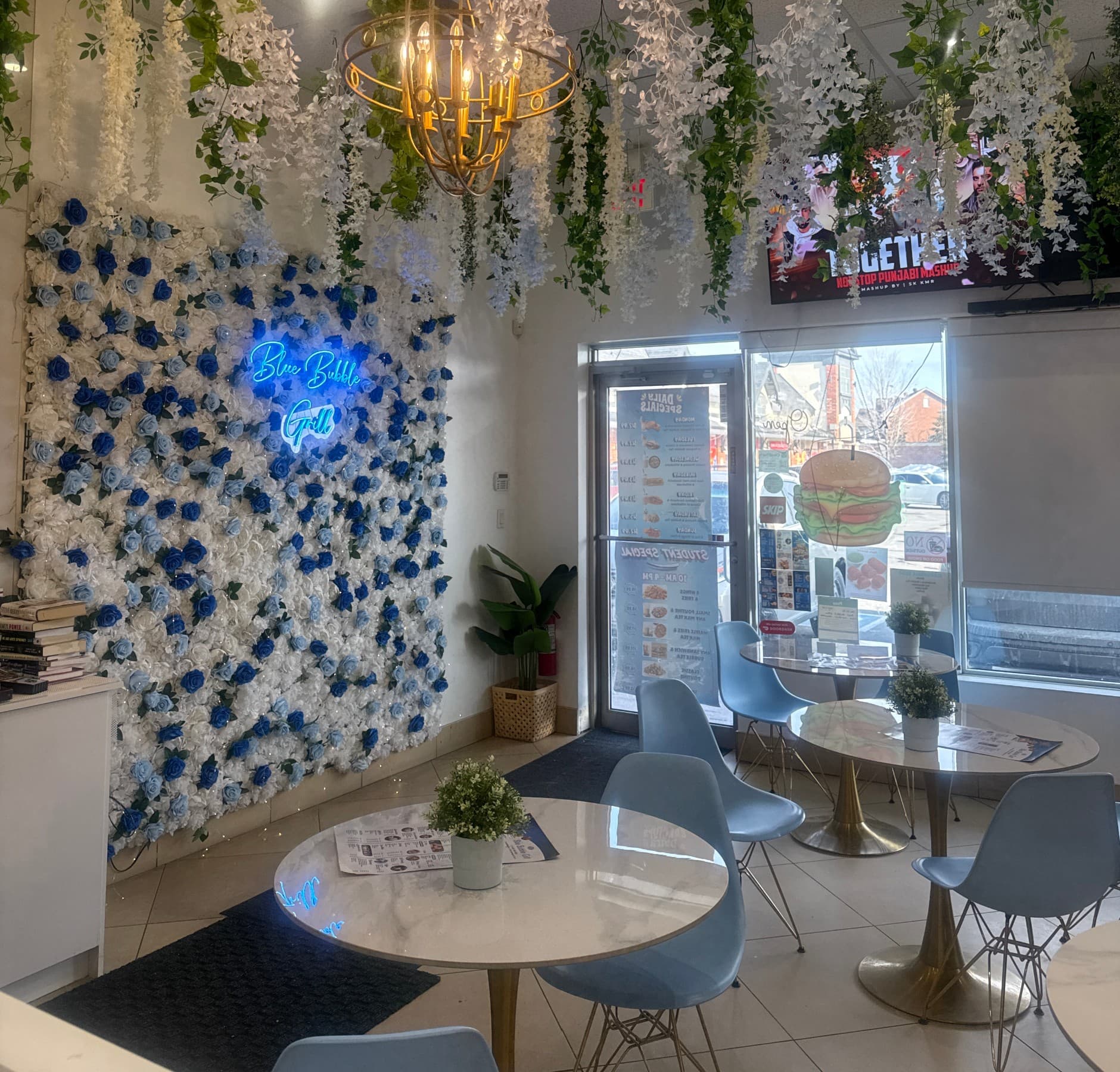 Food at Blue Bubble Grill